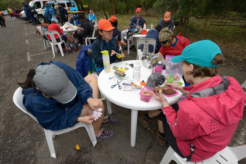 Foot care at multiday athletic events - Oxfam Trailwalker