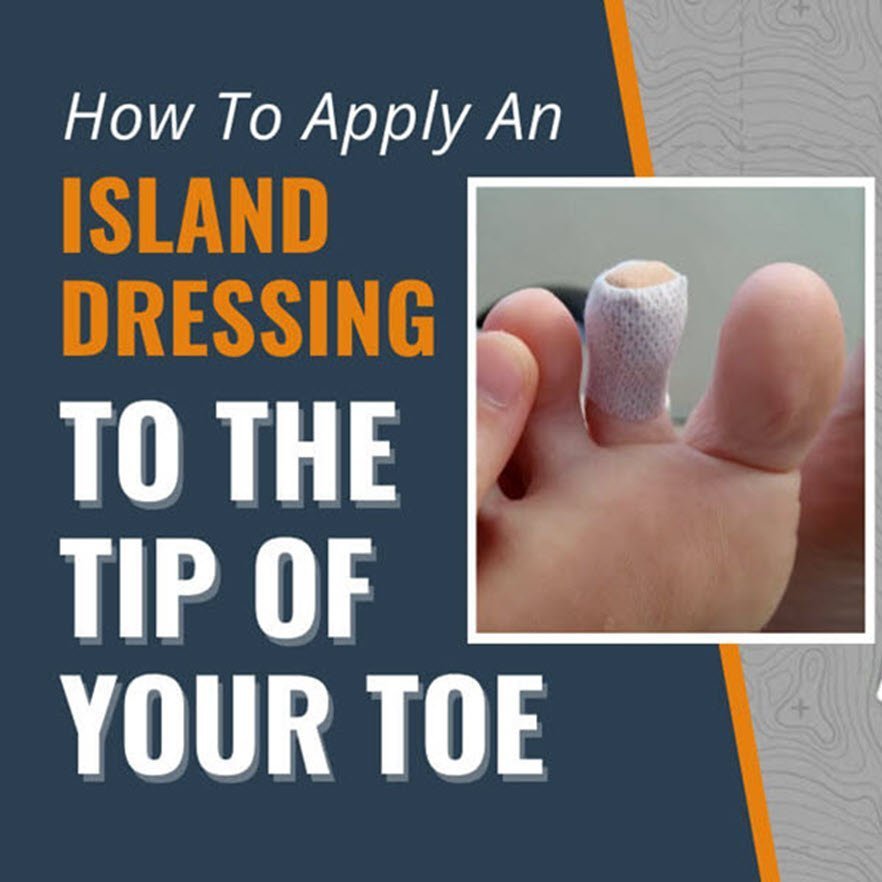 How to apply an island dressing to the tip of your toe thumb 882