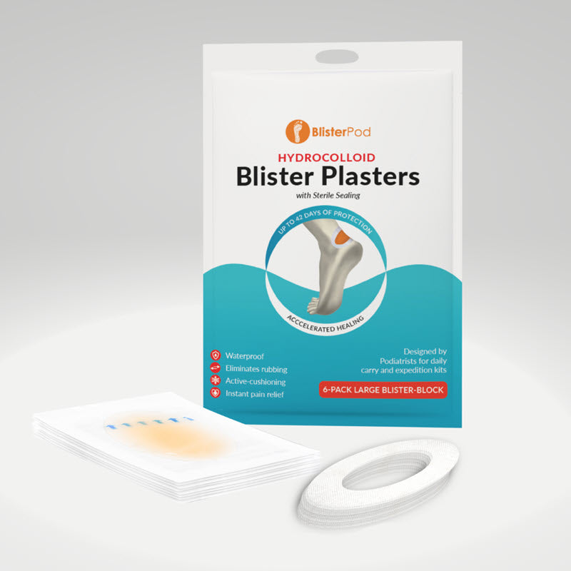 blisterpod hydrocolloid blister bandages large 6-pack new and improved