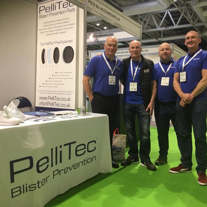 PelliTec Blister Pad team - Peter Broxton, Lenny Waters, Karl Ormond and Mike McColgan