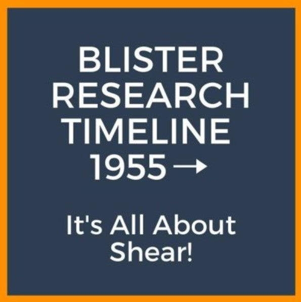 Blister Research Timeline: Shear Deformation