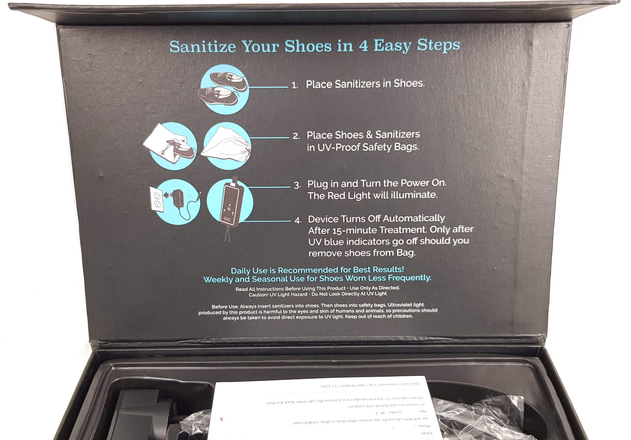 PediFix ShoeZap Ultra Violet Shoe Sanitiser  - Blister Prevention