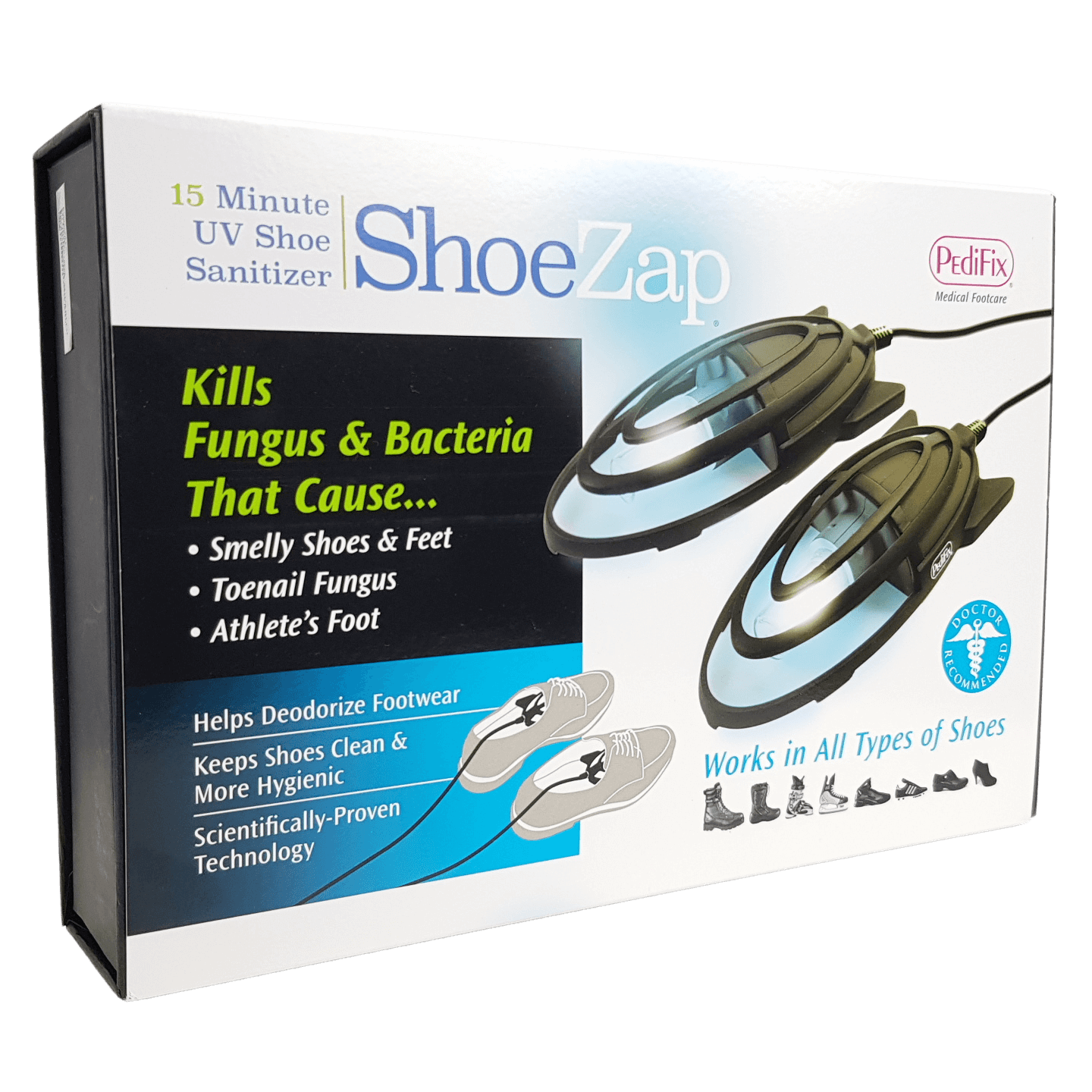 PediFix ShoeZap Ultra Violet Shoe Sanitiser  - Blister Prevention