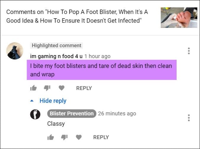 this is one way to pop a blister without a needle