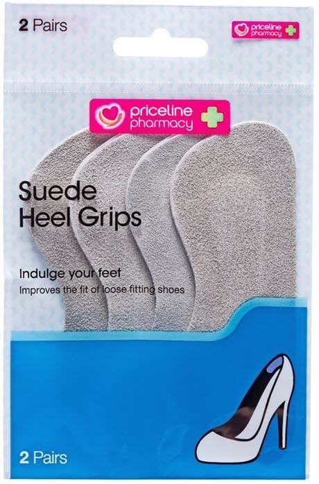 Suede heel grips can help stop holes in the back of shoes