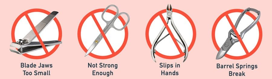 BlisterPod Toenail Clippers For Thick Toenails - Blister Prevention