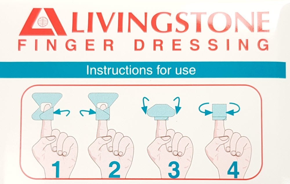 Livingstone Finger Dressings - instructions for use