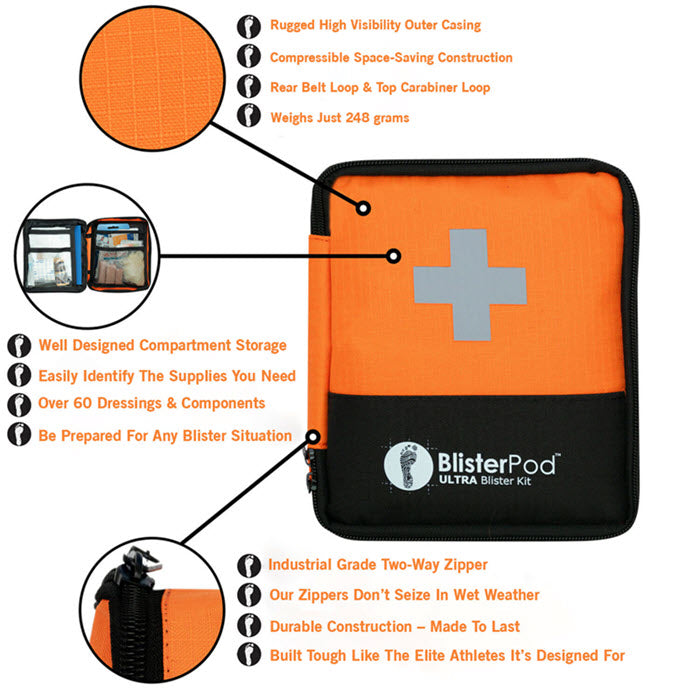 ULTRA Hiking Blister Kit features