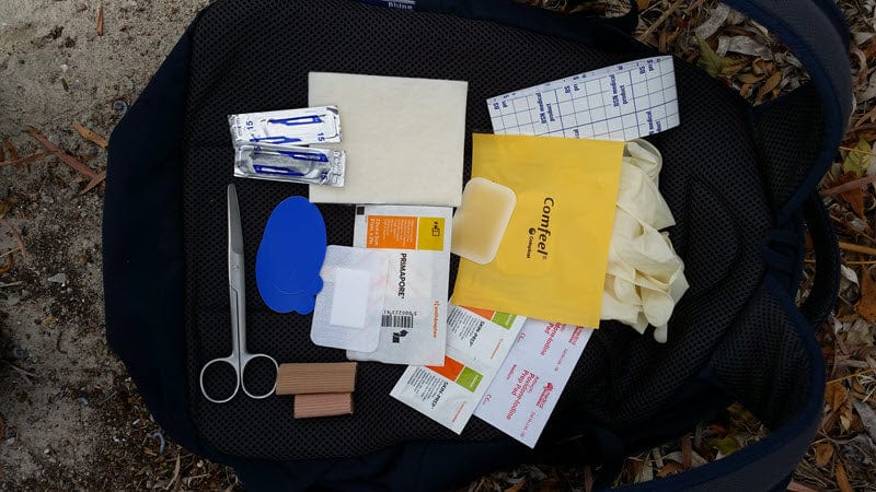 lay out your blister kit and see what's missing. get ready now for getting out of the house, finally