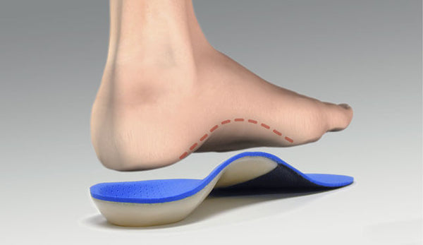 For arch blisters, is the arch of your orthotic too high or too low?