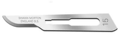 Scalpel blade size 15 Swann Morton brand