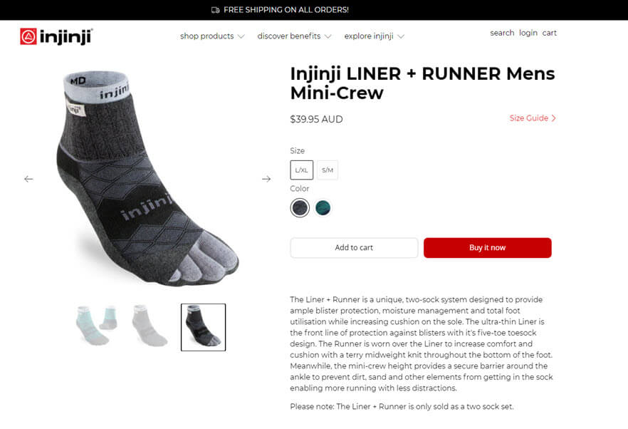 Injinji Liner + Runner Socks
