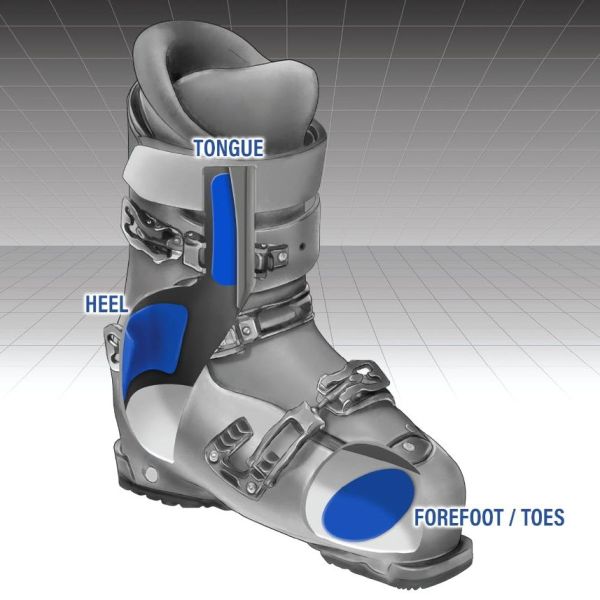 ENGO Patches in ski boot