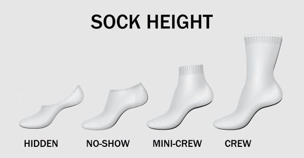 4 Sock heights